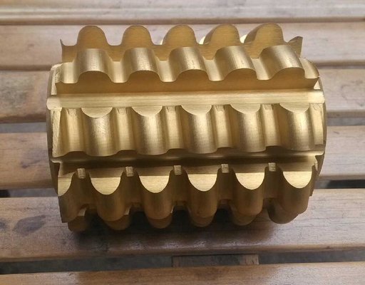 Os cortadores contínuos do Hob da engrenagem do carboneto utilizam ferramentas o revestimento dourado do Si-Al-XN da cor