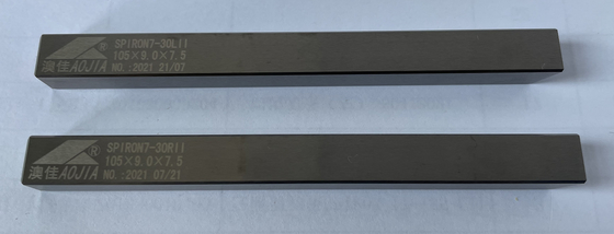 Ferramentas de corte de prata do carboneto que moem a elevada precisão sem revestimento 105×9.0×7.5